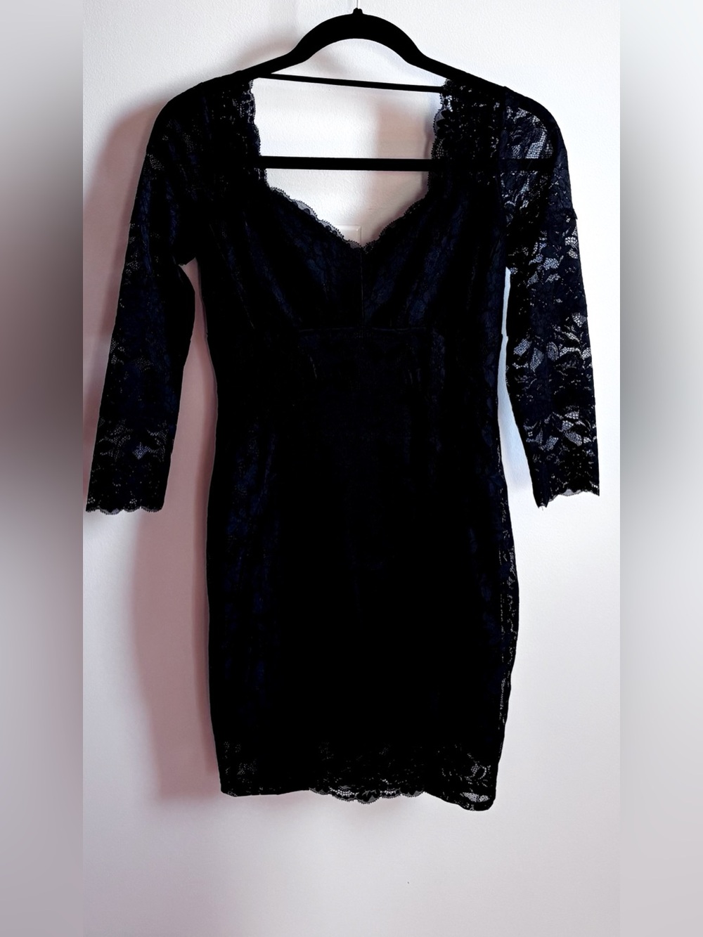 Guess Black Lace Bodycon Dress